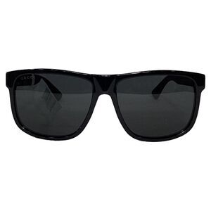Gucci GG0010S Square-Frame Sunglasses in Black Acetate
